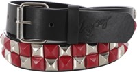 Loosey Stud Finder Belt - red checkered