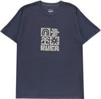 RVCA Mosaic T-Shirt - moody blue