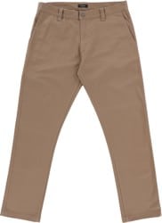 RVCA The Weekend Stretch Pants - dark khaki