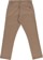 RVCA The Weekend Stretch Pants - dark khaki - reverse