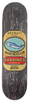 Bacon Skateboards Mueller Sardines 8.5 Skateboard Deck - black - view large