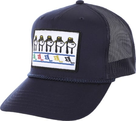 Fucking Awesome Spike Repeat Trucker Hat - navy - view large