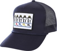 Fucking Awesome Spike Repeat Trucker Hat - navy