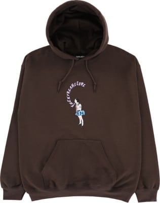 Fucking Awesome Mouth Girl Hoodie - brown - view large