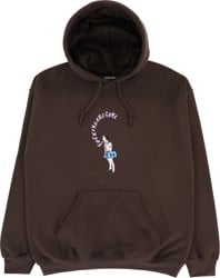 Fucking Awesome Mouth Girl Hoodie - brown