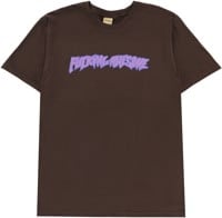 Fucking Awesome 2025 Stamp Logo T-Shirt - brown