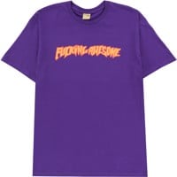 Fucking Awesome 2025 Stamp Logo T-Shirt - purple