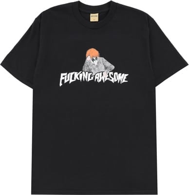 Fucking Awesome Aidan Painting Stamp Logo T-Shirt - black - view large