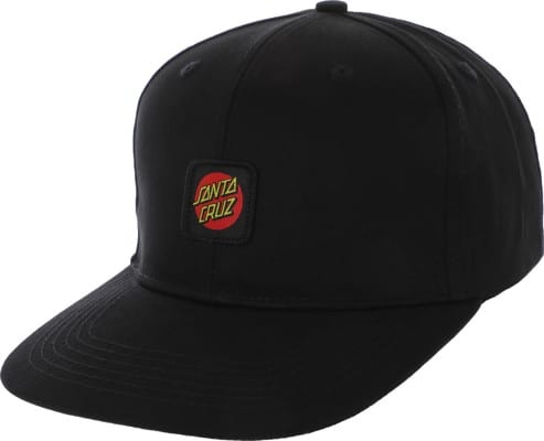 Santa Cruz Cruz Label Snapback Hat - black - view large