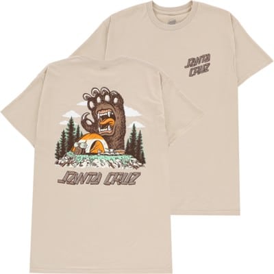 Santa Cruz Screaming Grizzly T-Shirt - sand - view large