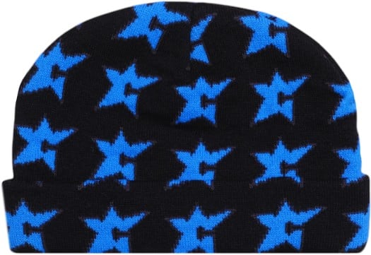 Carpet C-Star All Over Jacquard Beanie - black/blue - view large