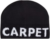 Carpet Rhinestone Skully Beanie - black