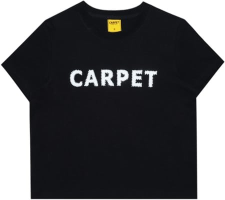 Carpet Women's Rhinestone Logo T-Shirt - black - view large