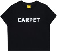 Carpet Women's Rhinestone Logo T-Shirt - black