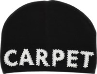 Carpet Rhinestone Skully Beanie - black