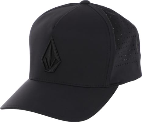 Volcom Stone Vented Adj Snapback Hat - black - view large