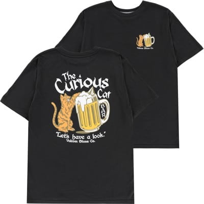 Volcom Curious Cat T-Shirt - washed black heather - view large