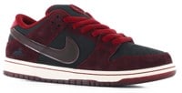 Nike SB Dunk Low Pro SB - Quickstrike Skate Shoes - (riot) mahogany/dark beetroot-team red-sail