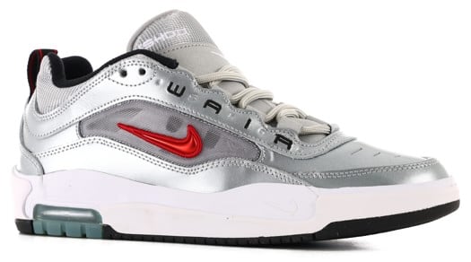 Nike SB Air Max Ishod Skate Shoes - metallic silver/varsity red - view large