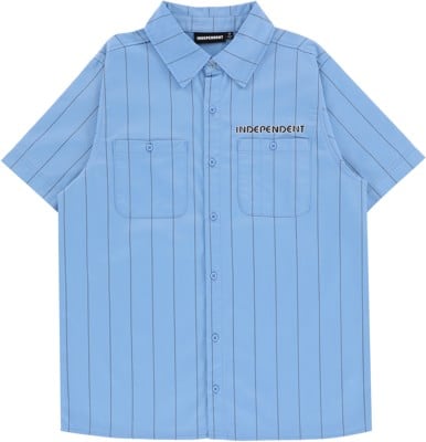 Independent Union Work S/S Shirt - work blue stripe - view large