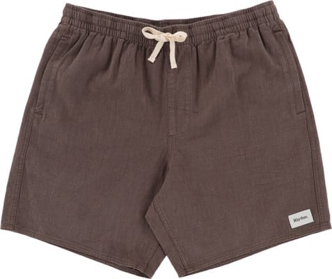 Rhythm Textured Linen Jam Shorts - silt - view large