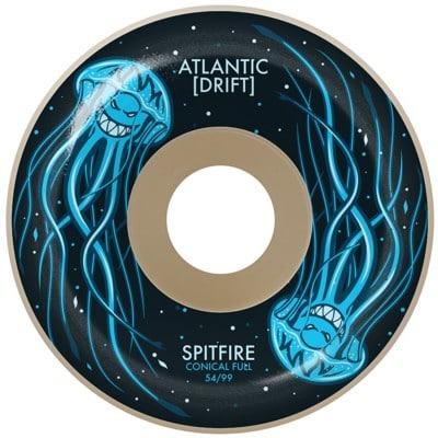 Spitfire Atlantic Drift Formula Four Conical Full Skateboard Wheels - natural (99d) - view large