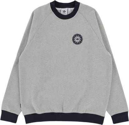 Adidas Star Wheel Crew Sweatshirt - grey heather/legend ink - view large