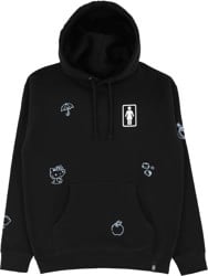 Girl All Over Hello Kitty 50th Anniversary Hoodie - black