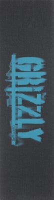 Grizzly Burn Out Graphic Skateboard Grip Tape - blue - view large