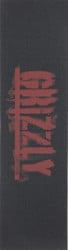 Grizzly Burn Out Graphic Skateboard Grip Tape - red