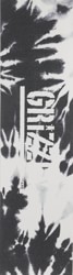 Grizzly Tie Dye Stamp Print Skateboard Grip Tape - black/white