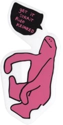 Krooked Get It Strait Sticker - pink