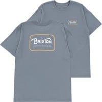 Brixton Grade T-Shirt - basalt/white/washed copper