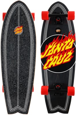 Santa Cruz Flame Dot Check 8.81 Complete Cruiser Skateboard - view large