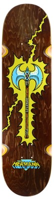 Real Hermann Stene Battle Axe 8.25 Wheel Wells Skateboard Deck - brown - view large