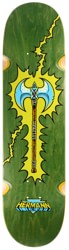 Real Hermann Stene Battle Axe 8.25 Wheel Wells Skateboard Deck - green