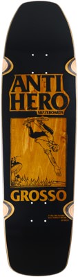 Anti-Hero Grosso Handplant SSD '25 9.25 Skateboard Deck - black/brown - view large