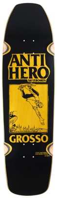 Anti-Hero Grosso Handplant SSD '25 9.25 Skateboard Deck - black/yellow - view large