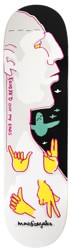 Krooked Gonz Out My Ears 8.75 Skateboard Deck - teal