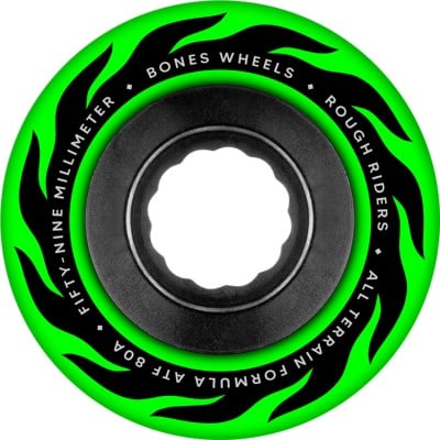 Bones ATF Rough Riders Cruiser Skateboard Wheels - eternal flame green (80a) - view large