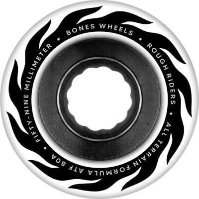 Bones ATF Rough Riders Cruiser Skateboard Wheels - eternal flame white (80a) - view large