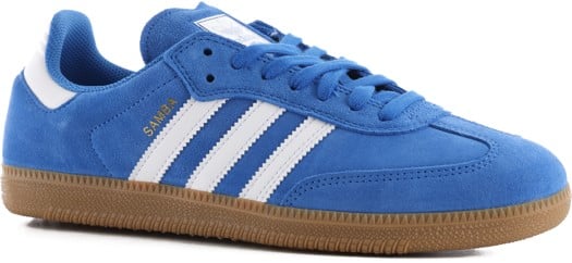 Adidas Samba ADV Skate Shoes - bluebird/white/gum - view large