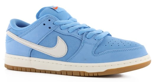 Nike SB Dunk Low Pro SB Skate Shoes - (orange label) university blue/sail-university blue - view large