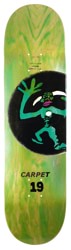 Carpet Vinyl 8.38 Skateboard Deck - green holo