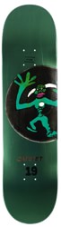 Carpet Vinyl 8.38 Skateboard Deck - metallic green embossed