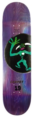 Carpet Vinyl 8.38 Skateboard Deck - navy holo - view large