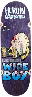 Heroin Curb Killer Wide Boy 10.75 Skateboard Deck - navy - view large