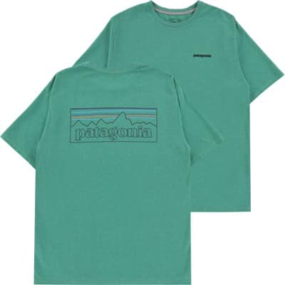 Patagonia P-6 Logo Responsibili-Tee T-Shirt - p-6 outline: heartleaf green - view large