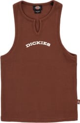 Dickies Women's V-Neck Tank - cappuccino