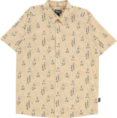 Patagonia Go To S/S Shirt - lupine trail: beeswax tan - view large